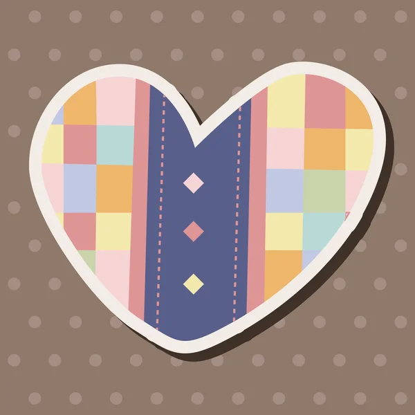Love heart cartoon elements vector,eps — Stock Vector