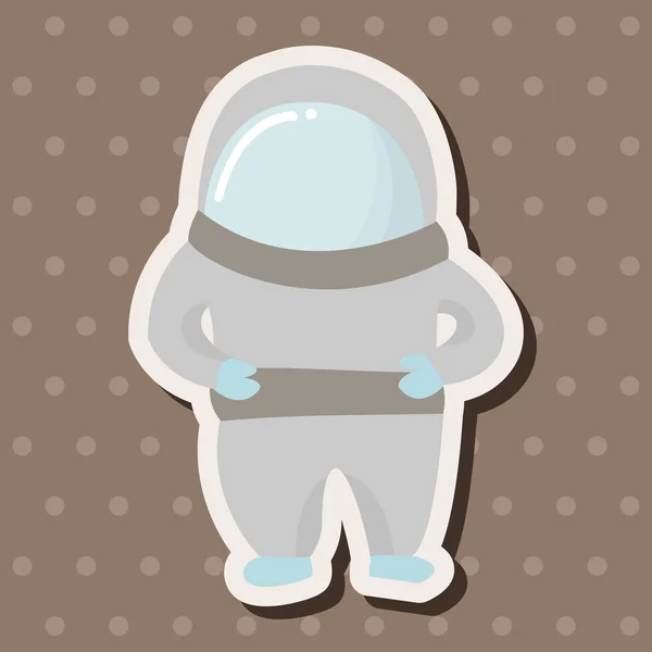Astronaute spatial éléments thème vecteur, eps10 — Image vectorielle