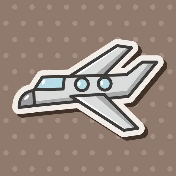 輸送飛行機テーマ要素 — ストックベクタ
