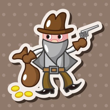 kovboy Tema öğeleri vektör, eps