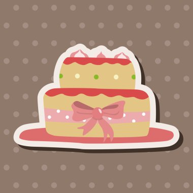 Dekorasyon kek Tema öğeleri vektör, eps10