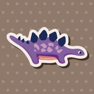 dinozor karikatür Tema öğeleri vektör, eps