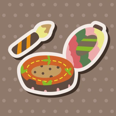 göz liner ve göz farı Tema öğeleri vektör, eps