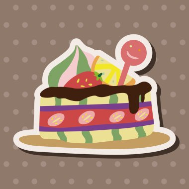 Dekorasyon kek Tema öğeleri vektör, eps10