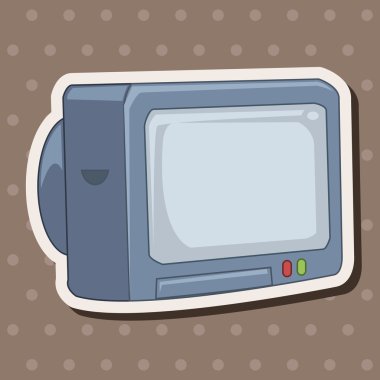 mobilya Tema televizyon öğeleri vektör, eps