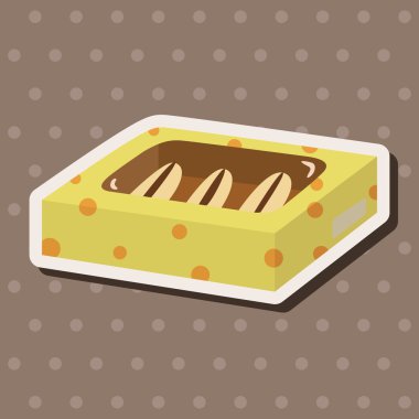 hediye Tema düz simgesi öğeleri arka plan, eps10