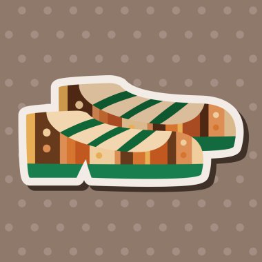 Ayakkabı tarzı tema öğeleri vektör, eps