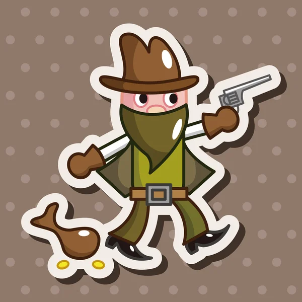 Cowboy theme elements vector,eps — Stock Vector