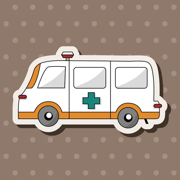 Vervoer ambulance thema elementen vector, eps — Stockvector