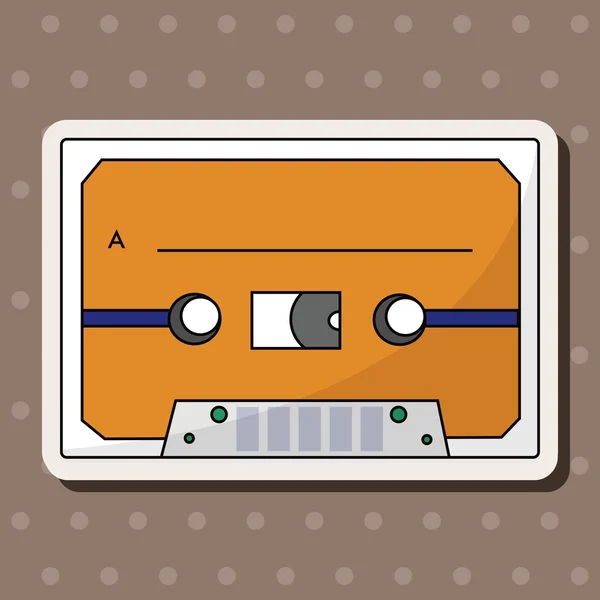 Audiotape theme elements vector,eps — Stock Vector