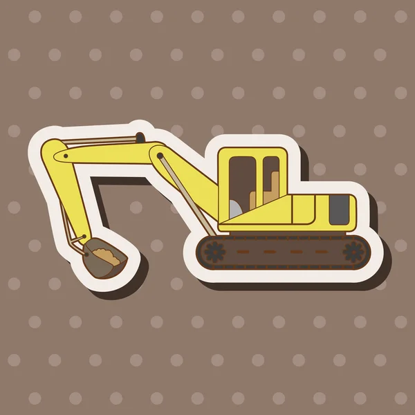 Excavator theme elements vector,eps — Stock Vector