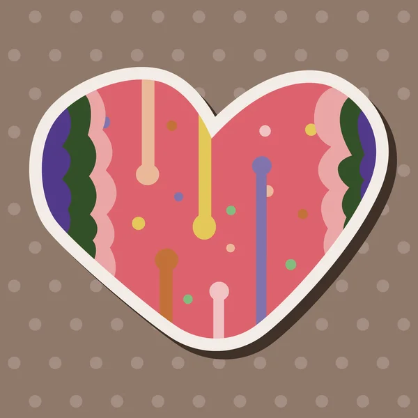 Love heart cartoon elements vector, eps — стоковый вектор