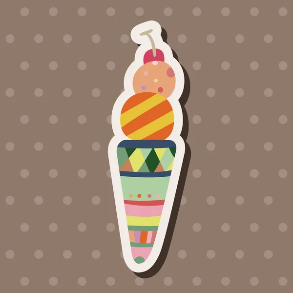 Ice cream cartoon elements vector,eps — Stock Vector