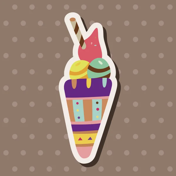 Ice cream kreslené prvky vektoru, eps — Stockový vektor