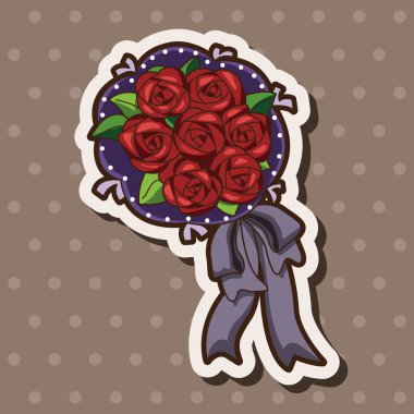 çiçek buketi Tema öğeleri vektör, eps