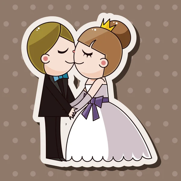 Wedding couple theme elements vector,eps — Stock Vector