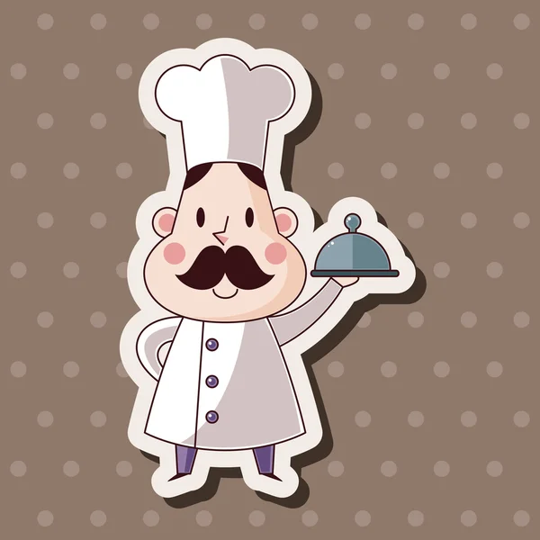 Chef tema elementos vector, eps — Vector de stock