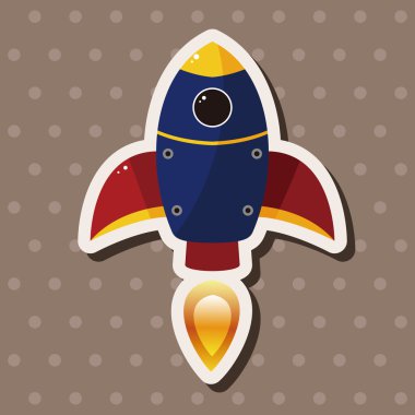 Uzay gemisi Tema öğeleri vektör, eps