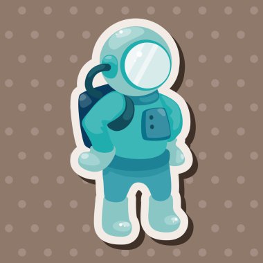 Spaceman Tema öğeleri vektör, eps