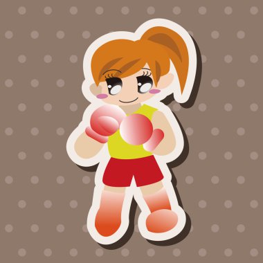 boksör Tema öğeleri vektör, eps