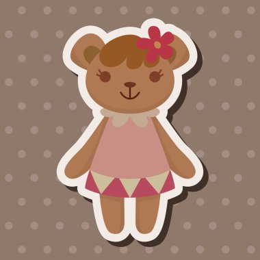 ayı Tema öğeleri vektör, eps