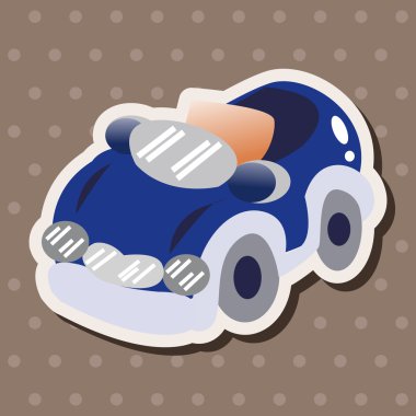 ulaşım araba tema öğeleri vektör, eps