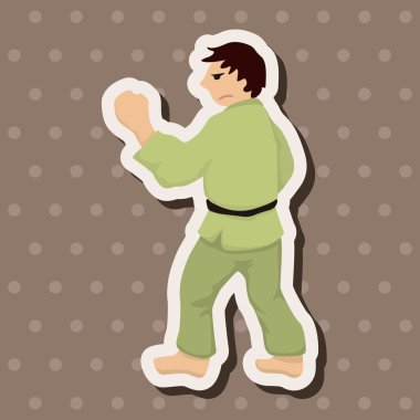 Taekwondo Tema öğeleri vektör, eps