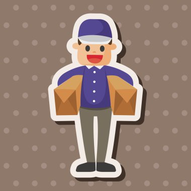 teslimatçı Tema öğeleri vektör, eps