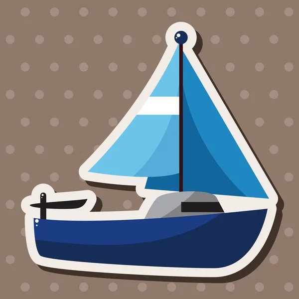 Transportation boat theme elements vector,eps — Stock Vector