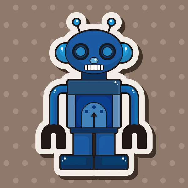 Robot tematu elementy wektor, eps — Wektor stockowy