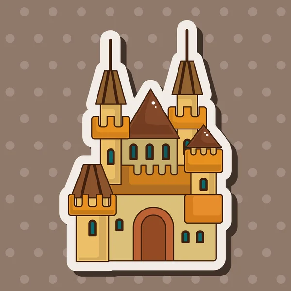 Замок елементи теми — стоковий вектор