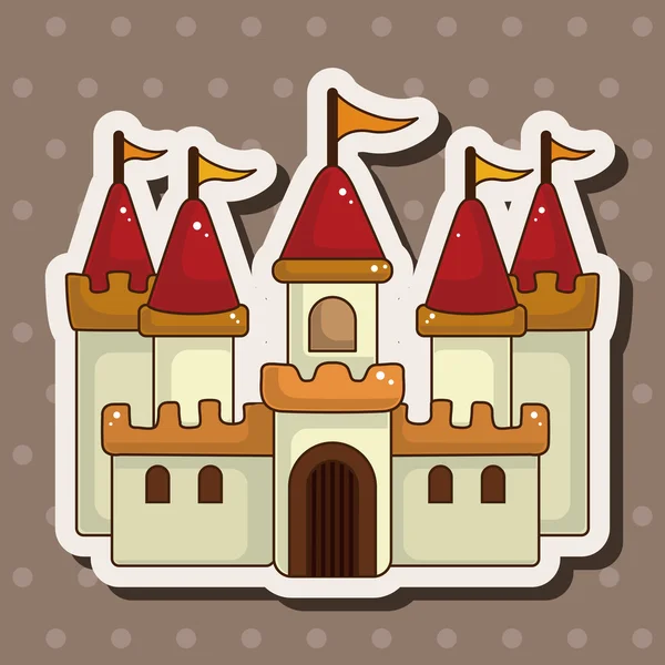 Elementos temáticos castillo — Archivo Imágenes Vectoriales