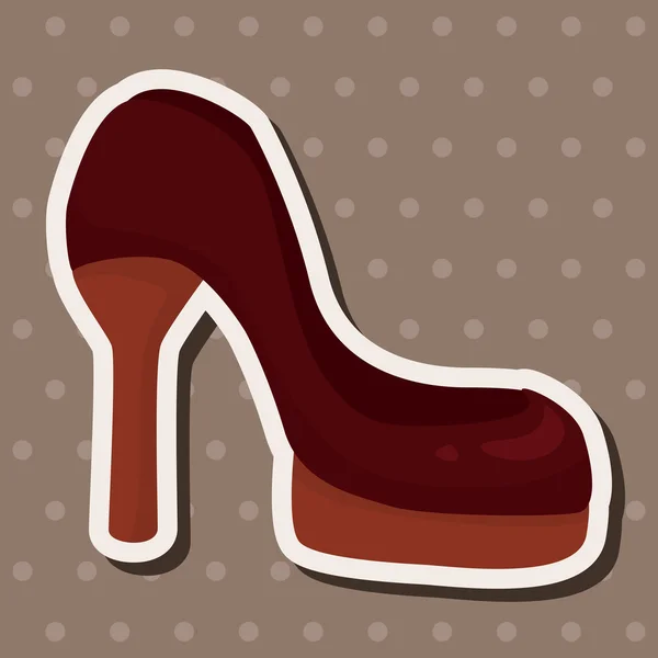 High-heeled shoes style theme elements vector,eps — Stock Vector