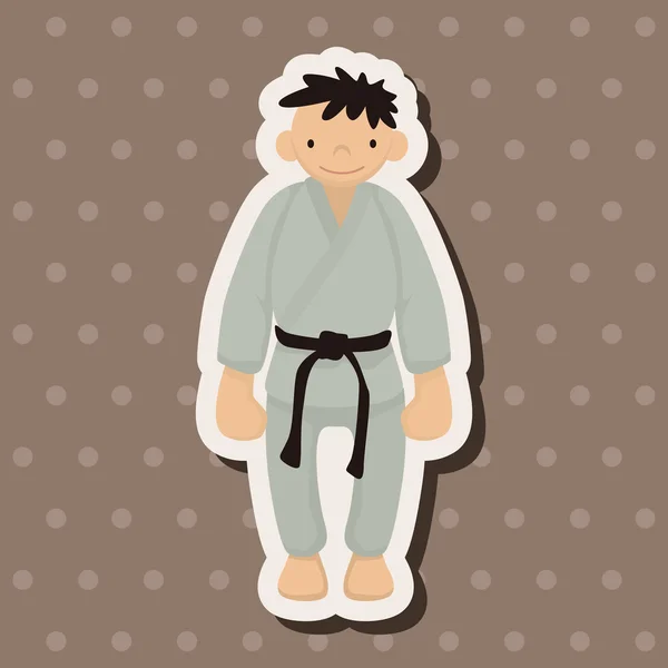Éléments de thème taekwondo vecteur, eps — Image vectorielle