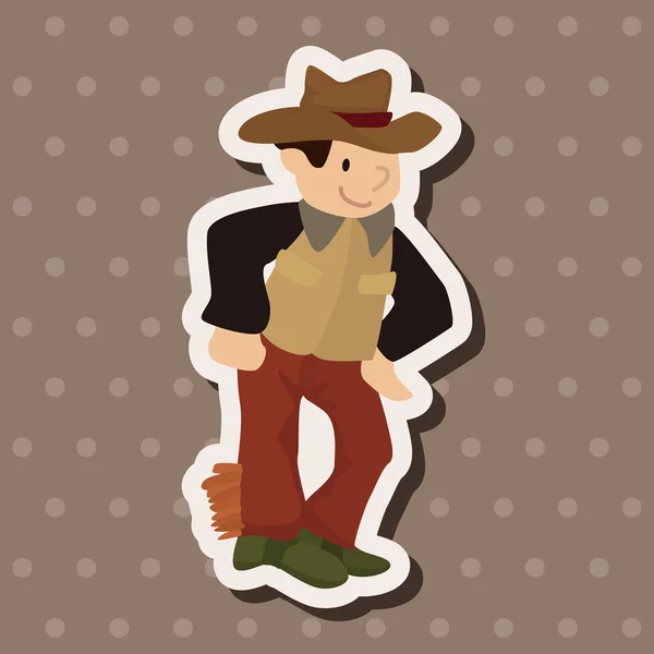 Elementi a tema cowboy vettore, eps — Vettoriale Stock