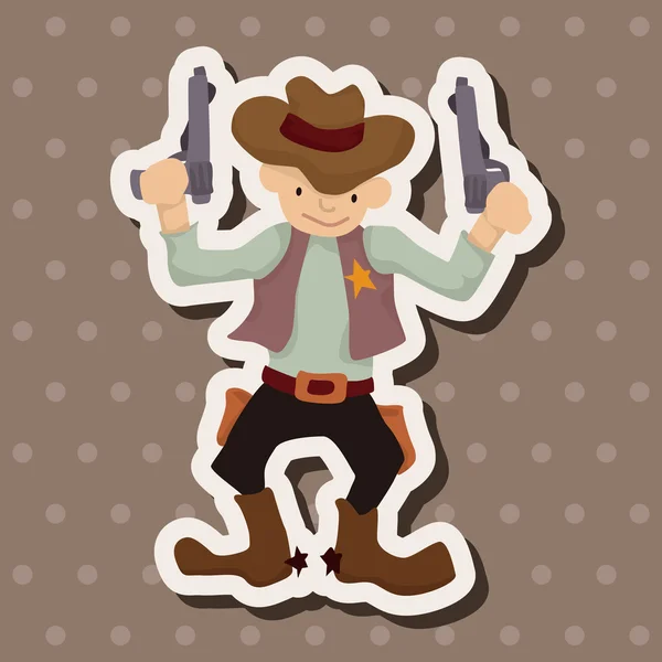 Cowboy theme elements vector,eps — Stock Vector