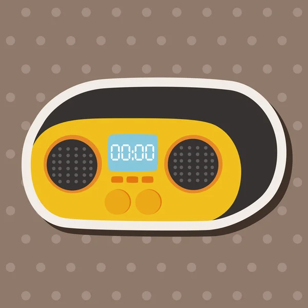 Radio tema elementos vector, eps — Vector de stock