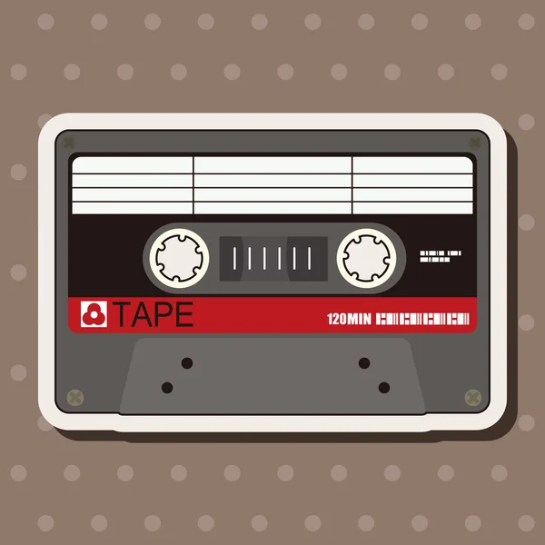 Audiotape theme elements vector,eps — Stock Vector