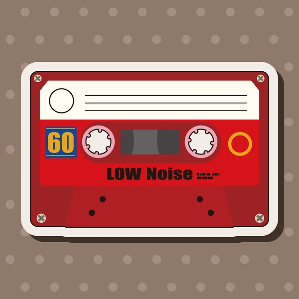 Audiotape vector de elementos de tema, eps — Vector de stock