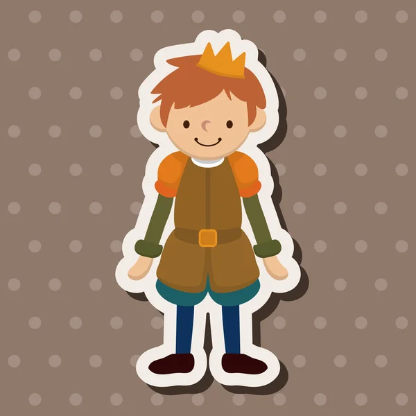 Thème royal éléments prince — Image vectorielle