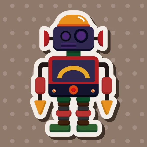 Elementos de tema robot — Vector de stock