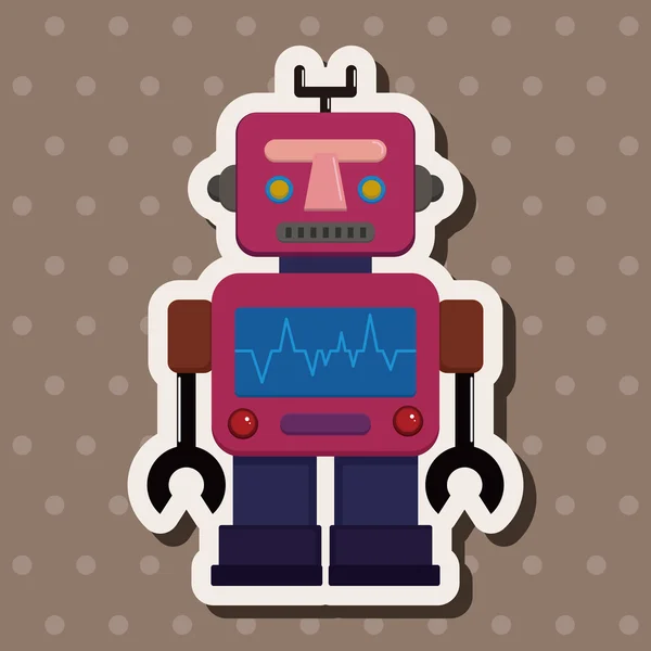 Robot Tema öğeleri — Stok Vektör