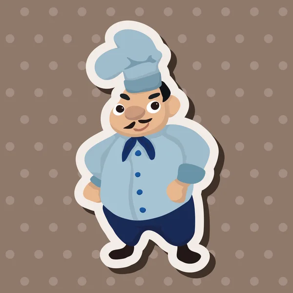 Elementos temáticos chef — Vector de stock