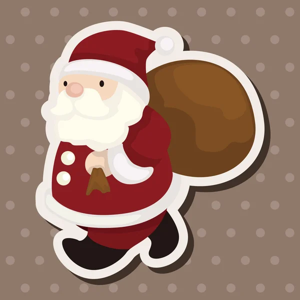 Santa claus éléments de thème — Image vectorielle