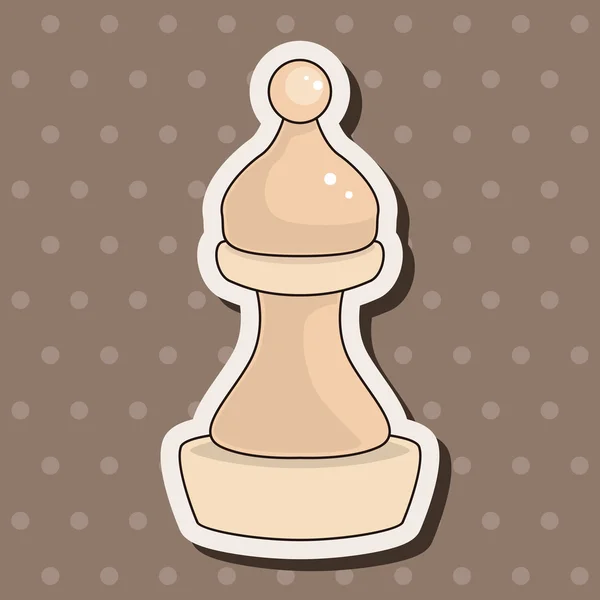 Elementos de ajedrez tema — Vector de stock