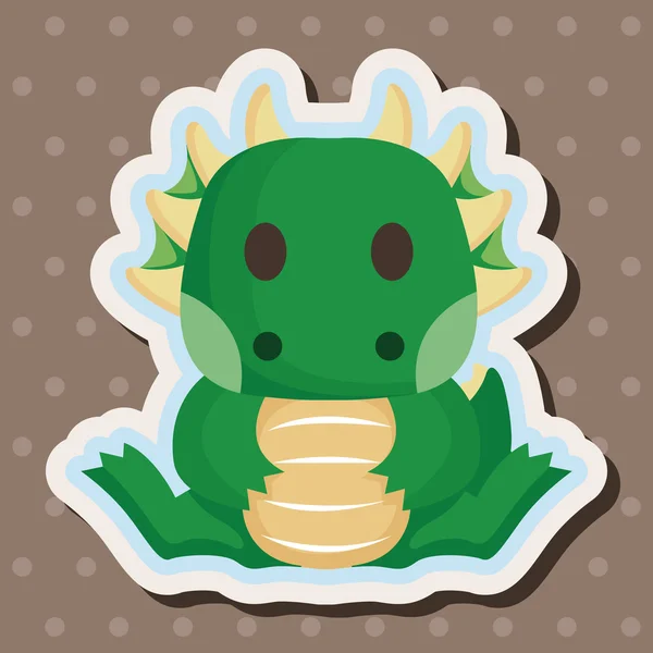 Éléments de thème dragon — Image vectorielle