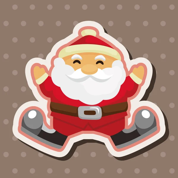 Santa claus éléments de thème — Image vectorielle