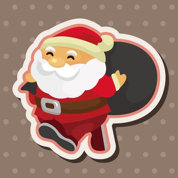 Santa claus temaelement — Stock vektor