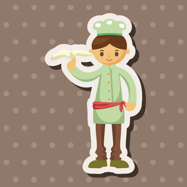 Chef tema elementos vector, eps — Vector de stock