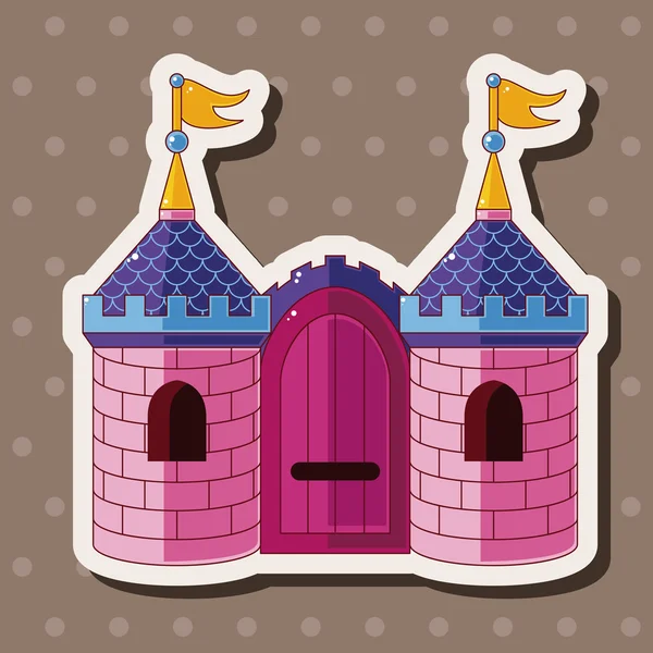 Elementos temáticos castillo — Vector de stock